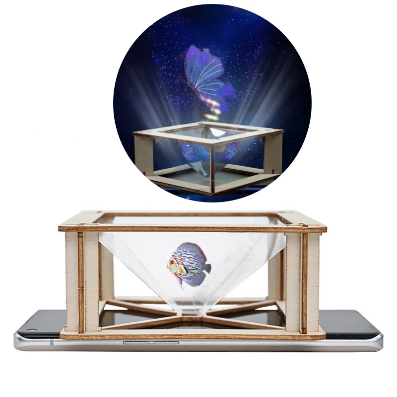 Science Project Kit - DIY 3D Holographischer Projektor-Bausatz für Kinder
