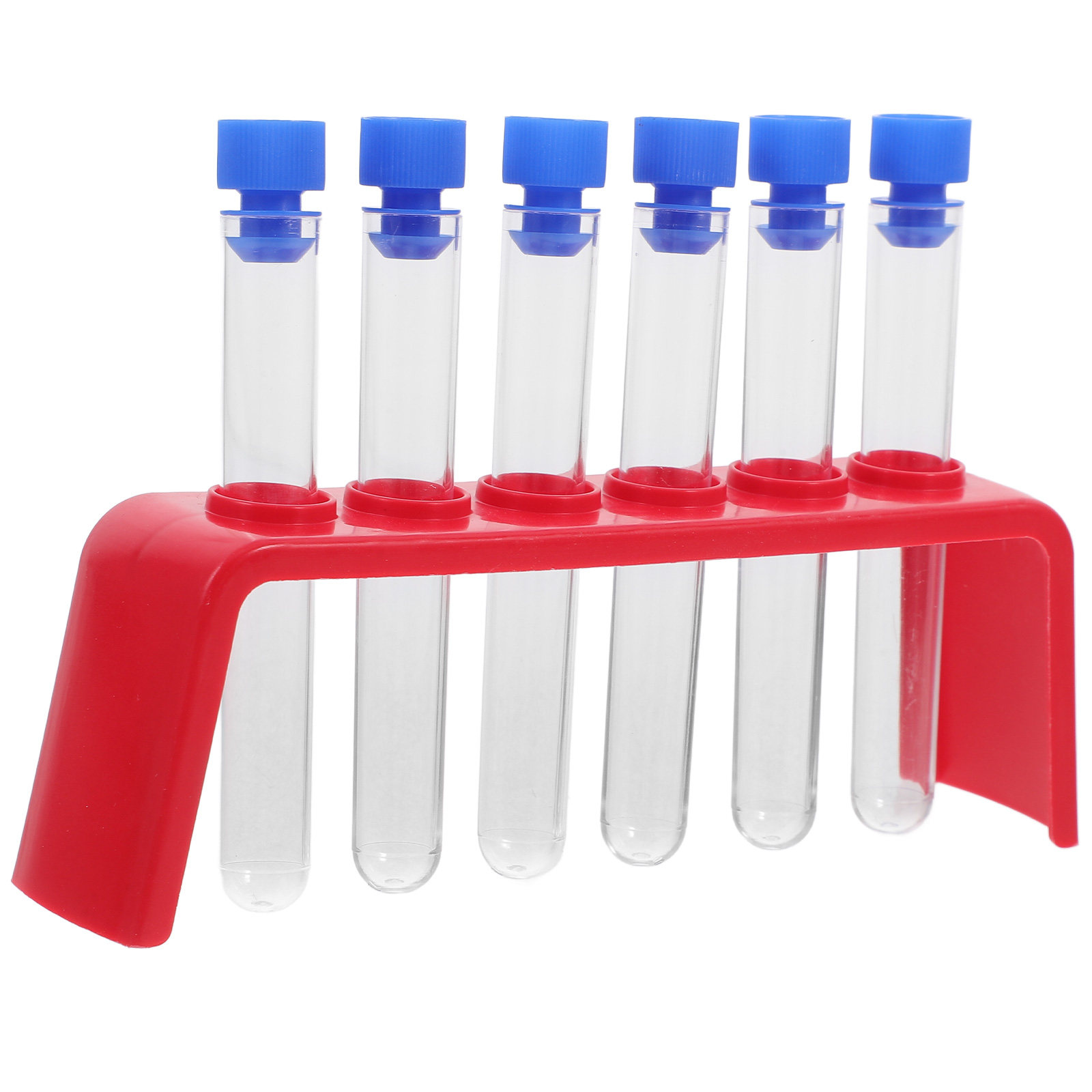 Science Experiment - 6-teiliges Set für wissenschaftliche Experimente, Kunststoff-Reagenzglaskappen,
