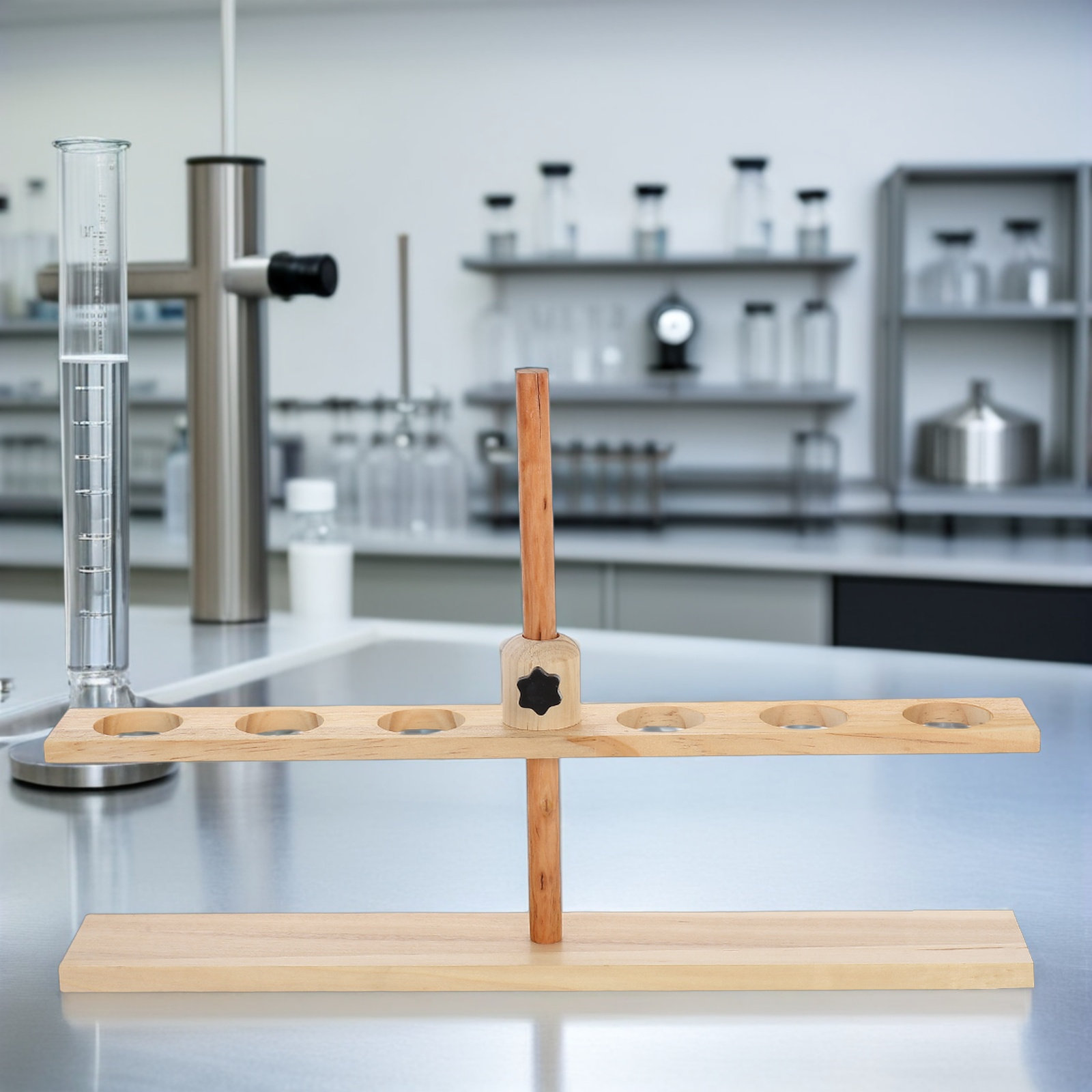 6-Loch-Holztrichterständer mit – Science Experiment Bewertung und Preis